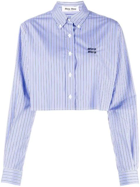 miu miu button up shirt|miu miou tops.